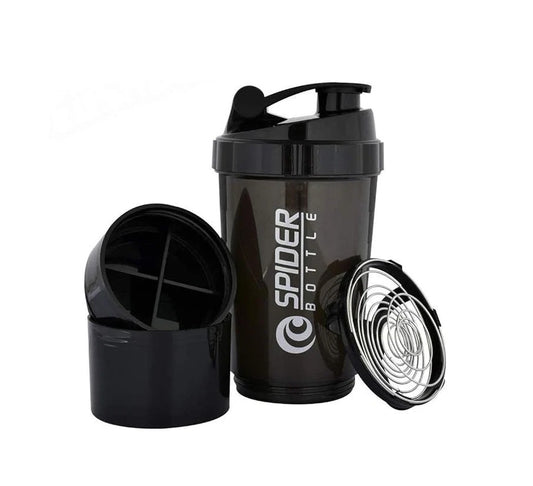 LORDEX 500ml Protein Shaker Bottle with Storage Compartments