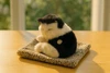 Realistic Sleeping Cat Plush Toy with Sound & Soft Cushion