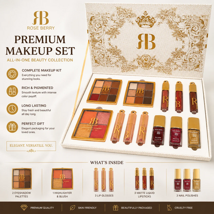 Rose Berry Complete Luxury Makeup Gift Set