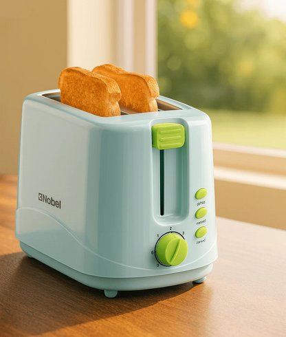Nobel 700W 2-Slice Toaster with Adjustable Browning