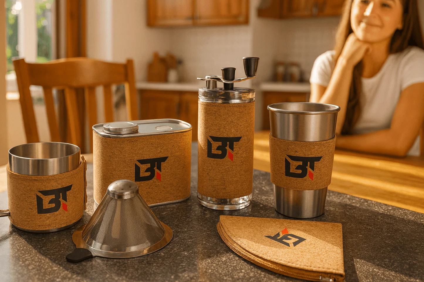 BT Portable Pour-Over Coffee Brewing Set with Carry Case
