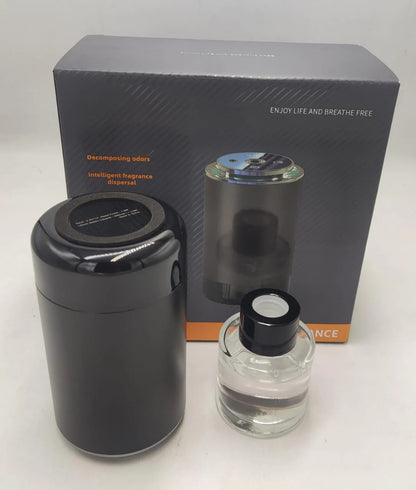 2-in-1 Car Air Purifier & Fragrance Diffuser with 7-Color LED