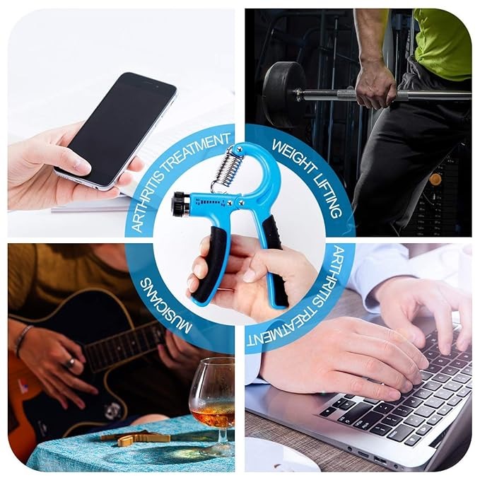 LORDEX 3-in-1 Hand Grip & Finger Strength Trainer