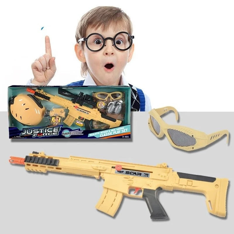 Police Pretend Play Toy Set for Kids with Helmet & Accessories
