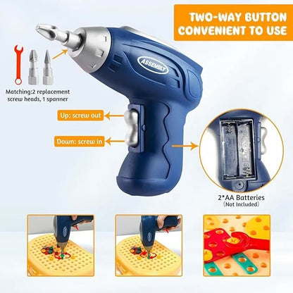 DIY Creative Screw Puzzle Suitcase – 203-Piece STEM Toy for Kids 3+