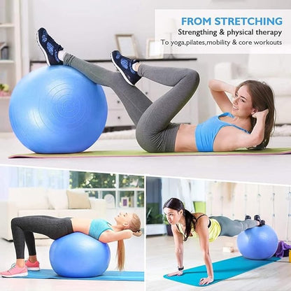 LORDEX Anti-Burst Exercise Ball for Fitness & Core Training