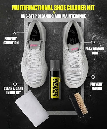 Poetry Health Sneaker Cleaning Kit with Foam Cleaner & Brush