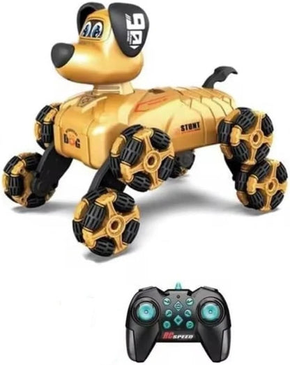 RC Stunt Robot Dog with 2.4GHz Remote & Mecanum Wheels