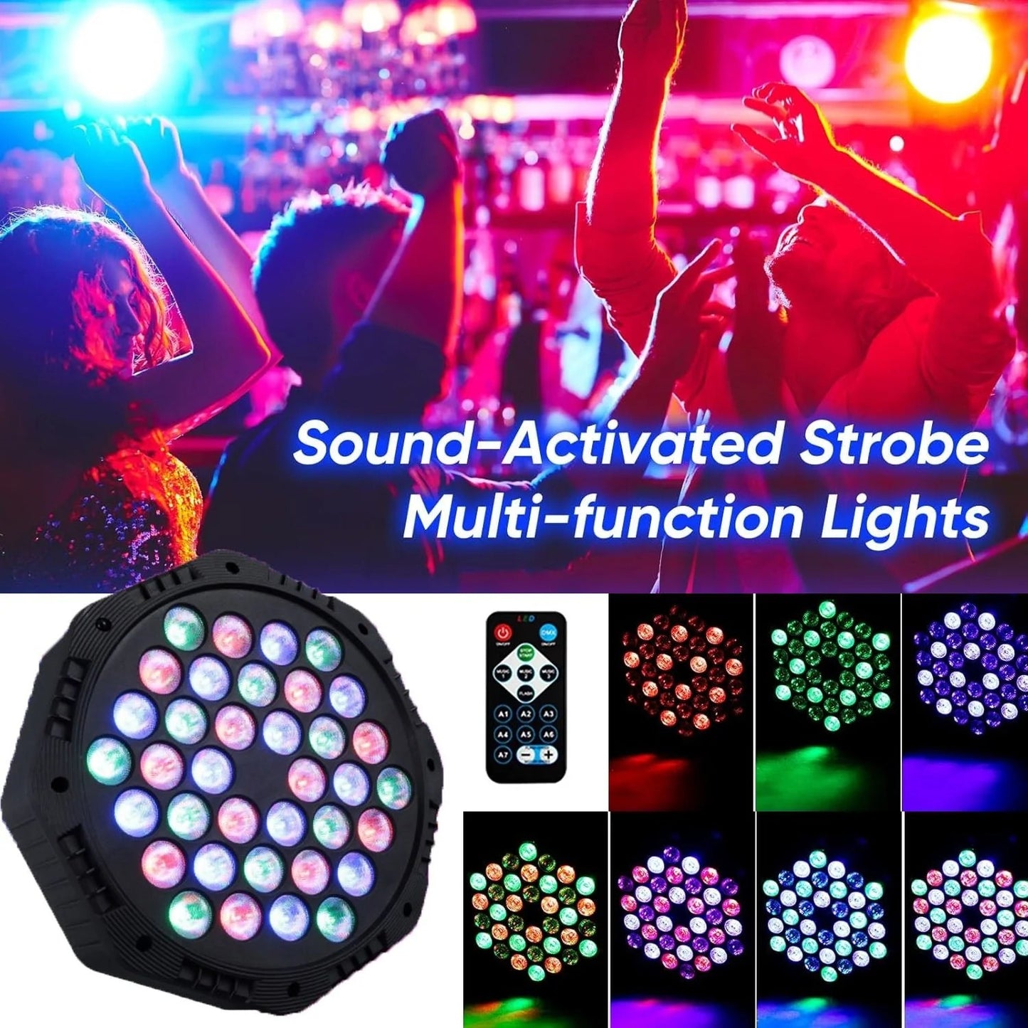 36-LED Multi-Function PAR Light with Remote Control