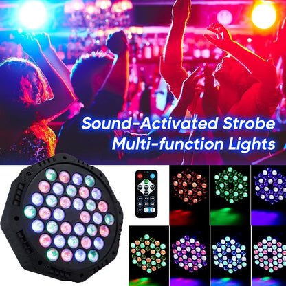 36-LED Multi-Function PAR Light with Remote Control