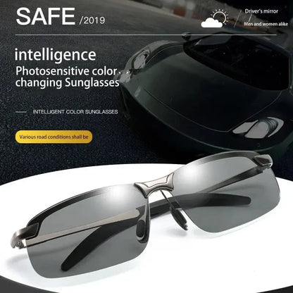 Smart Photochromic Polarized Sunglasses with UV400 Protection