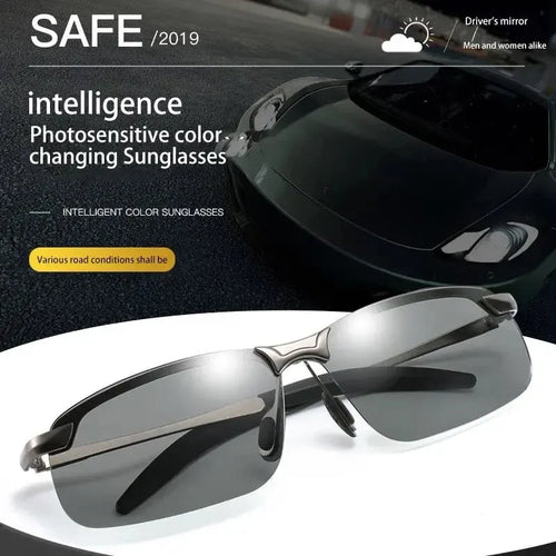 Smart Photochromic Polarized Sunglasses with UV400 Protection