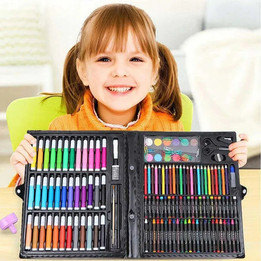 Kubeixiong Corner 150-Piece Complete Art Set for Kids