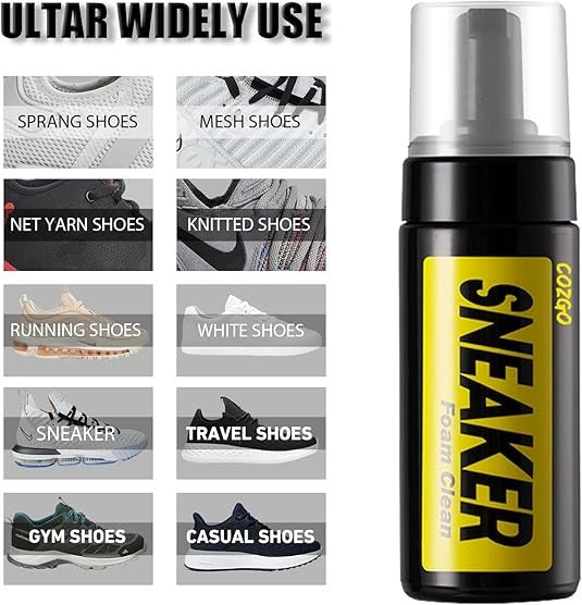 Poetry Health Sneaker Cleaning Kit with Foam Cleaner & Brush