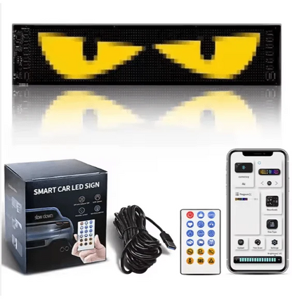 Smart LED Car Sign with Custom Text & Wireless Control