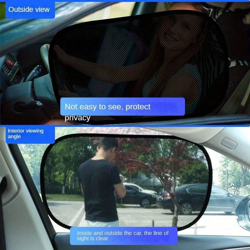 4-Pack Car Window Sunshades with Electrostatic Cling