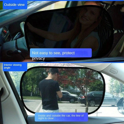 4-Pack Car Window Sunshades with Electrostatic Cling