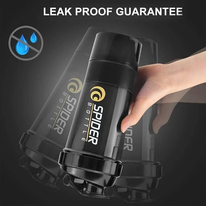 LORDEX 500ml Protein Shaker Bottle with Storage Compartments