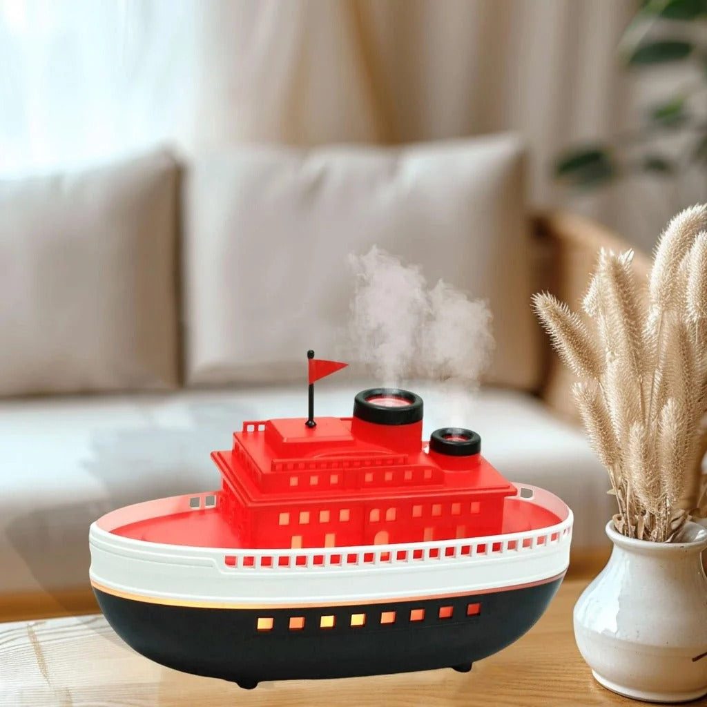 BOAT 300ML Ultrasonic Aroma Diffuser with Colorful LED Lights