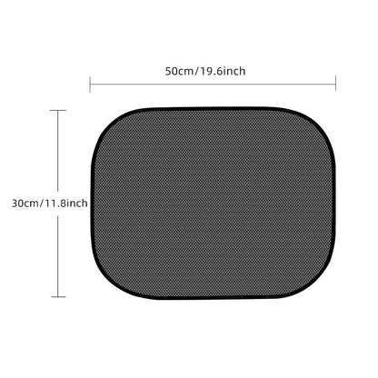 4-Pack Car Window Sunshades with Electrostatic Cling