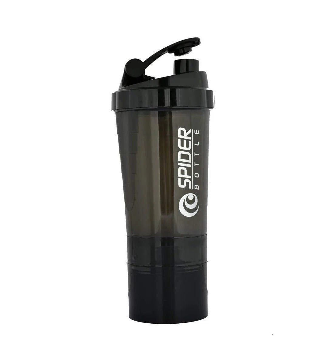 LORDEX 500ml Protein Shaker Bottle with Storage Compartments