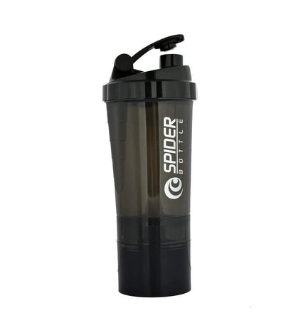 LORDEX 500ml Protein Shaker Bottle with Storage Compartments