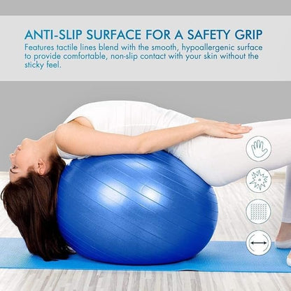 LORDEX Anti-Burst Exercise Ball for Fitness & Core Training