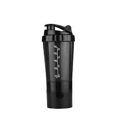 LORDEX 500ml Protein Shaker Bottle with Storage Compartments