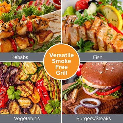 Nobel 2000W Electric BBQ Grill with Adjustable Heat Control