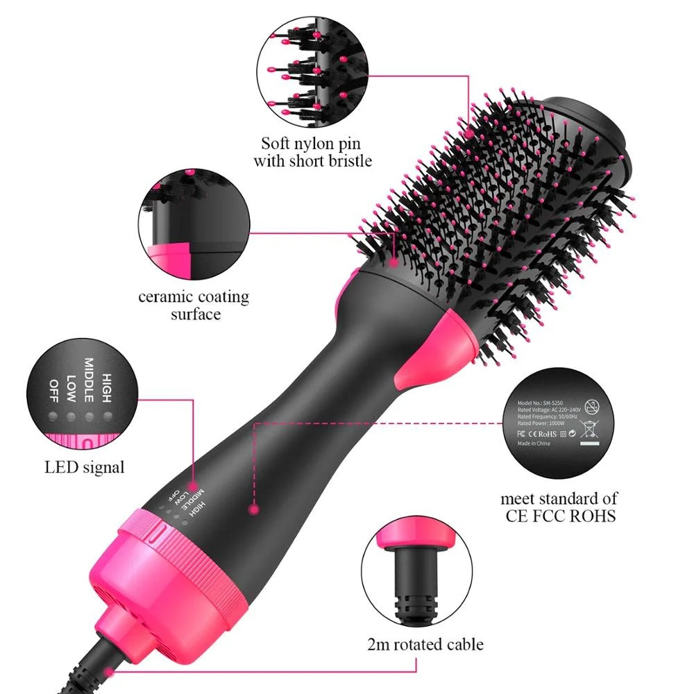 One Step Hot Air Brush with Ionic Technology