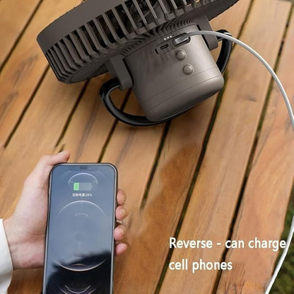 Portable Outdoor Camping Fan with Adjustable Tripod Stand
