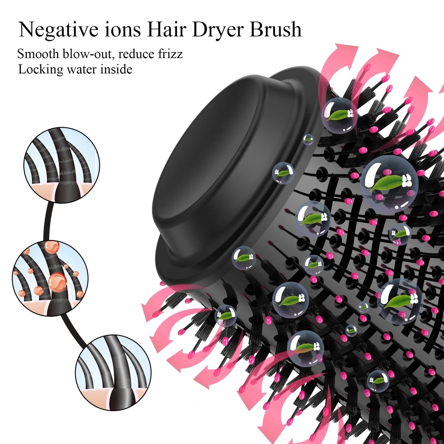 One Step Hot Air Brush with Ionic Technology