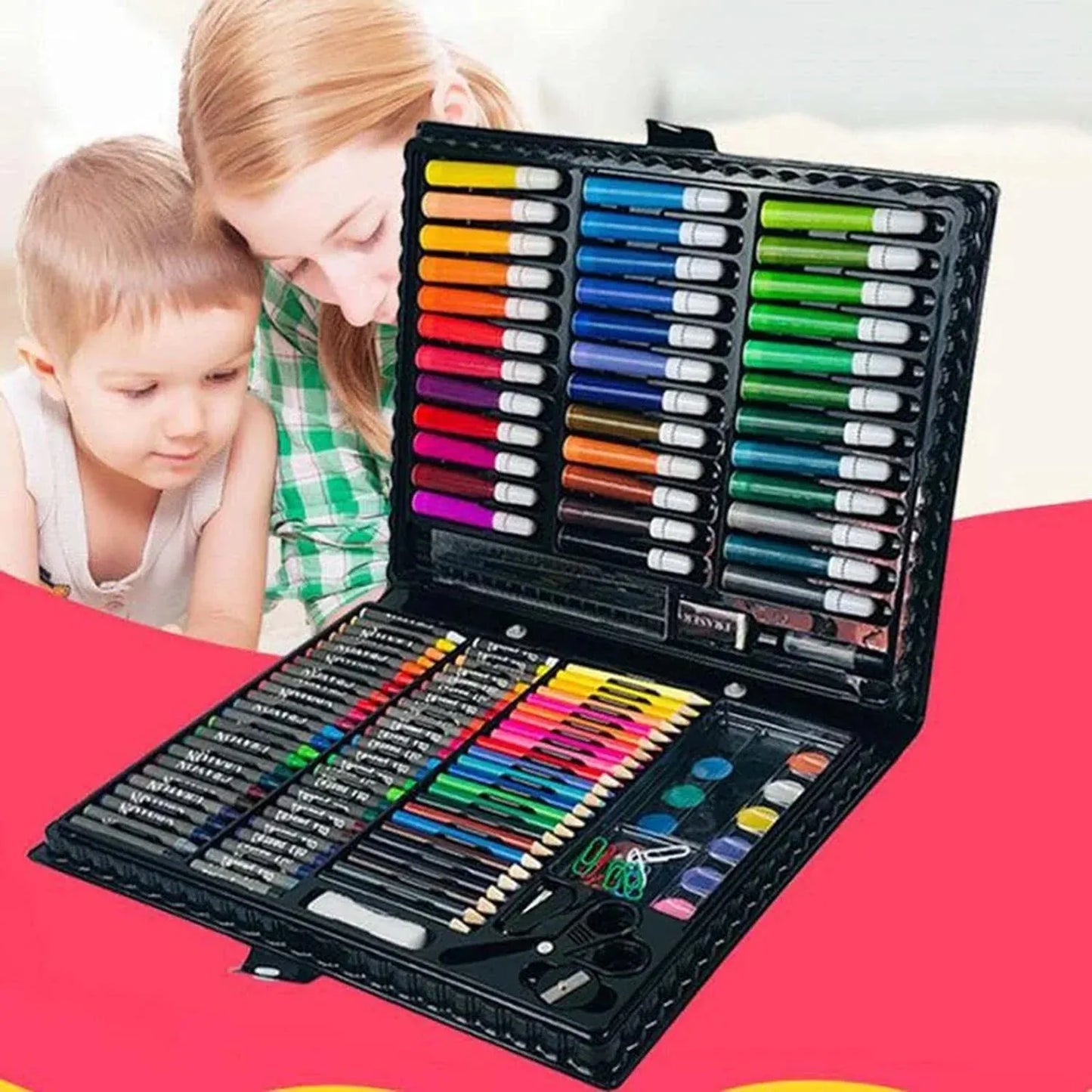 Kubeixiong Corner 150-Piece Complete Art Set for Kids