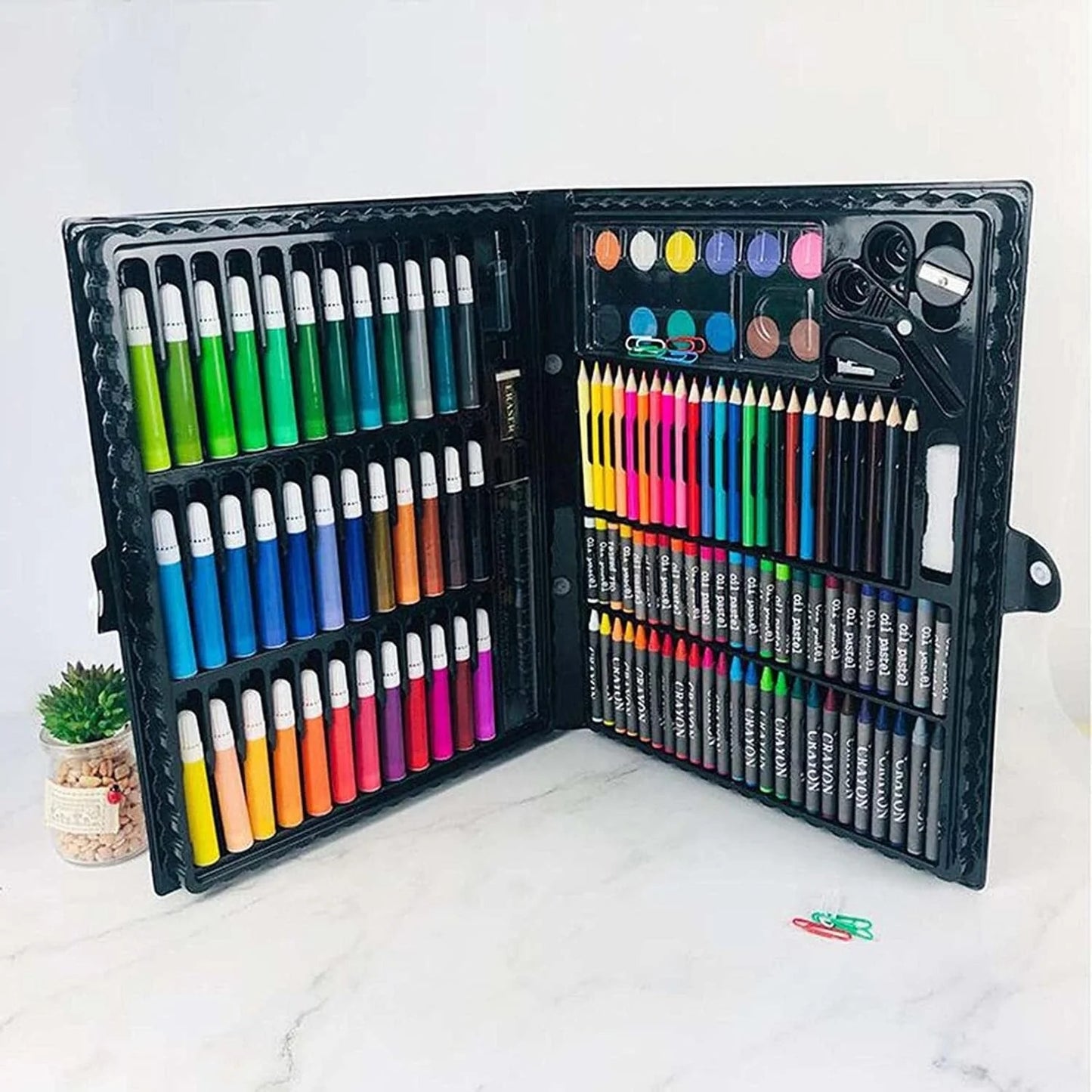 Kubeixiong Corner 150-Piece Complete Art Set for Kids