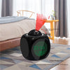 LCD Cube Digital Alarm Clock with Temperature Display