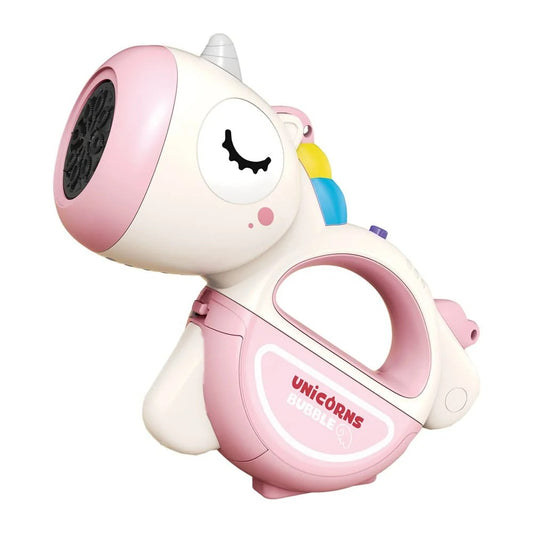 Little Bessn Unicorn Bubble Machine with Music & Lights