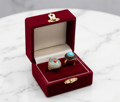 Multicolor Crystal Teardrop Statement Ring