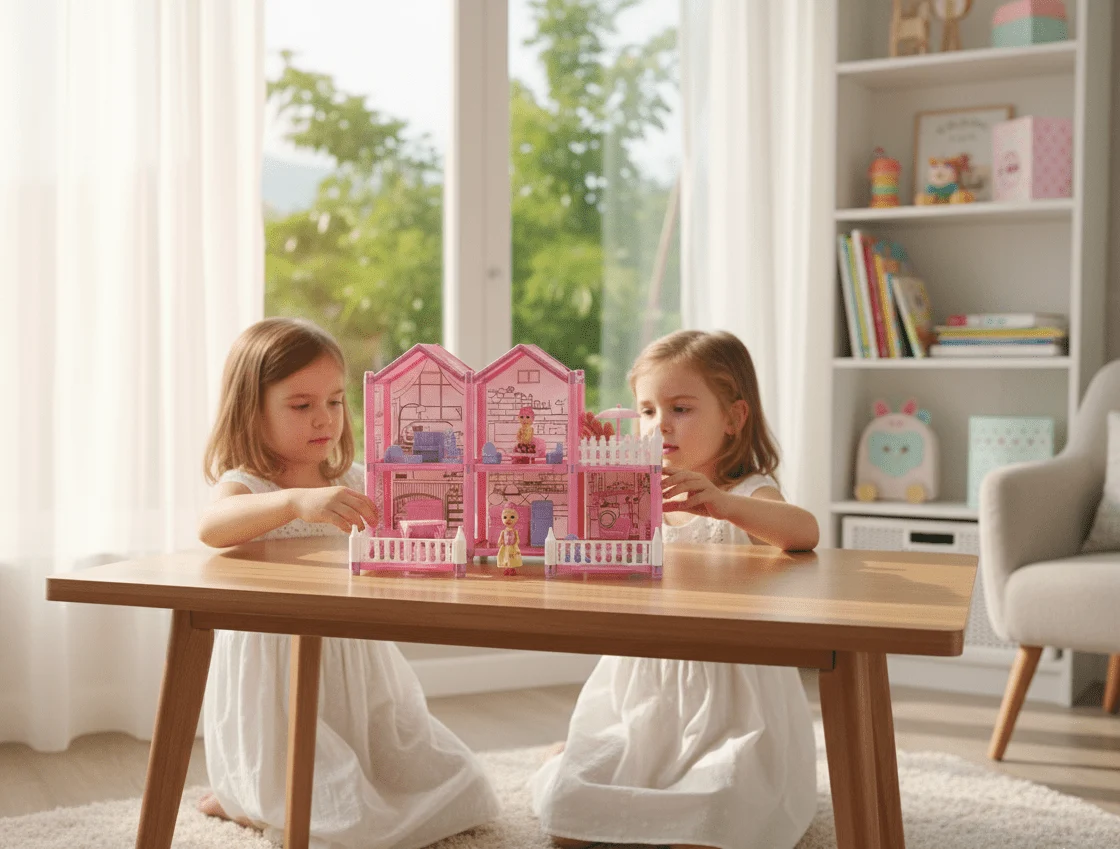 DreamVilla Villa Garden Coloring Dollhouse Playset