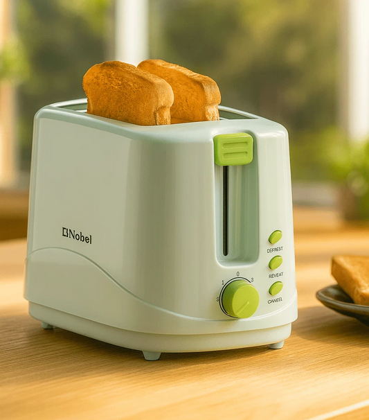 Nobel 700W 2-Slice Toaster with Adjustable Browning