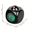 LCD Cube Digital Alarm Clock with Temperature Display