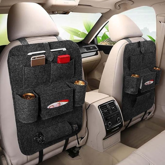 Universal Car Seat Back Organizer with Tablet & Phone Holder