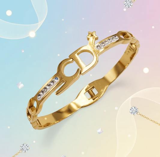 Golden Crown Clasp Bracelet