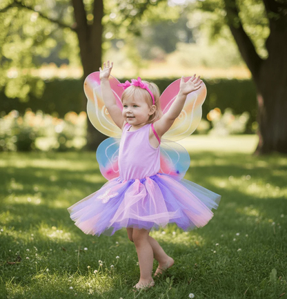 Funny Fashion Party Line Rainbow Fairy Wings Set for Kids