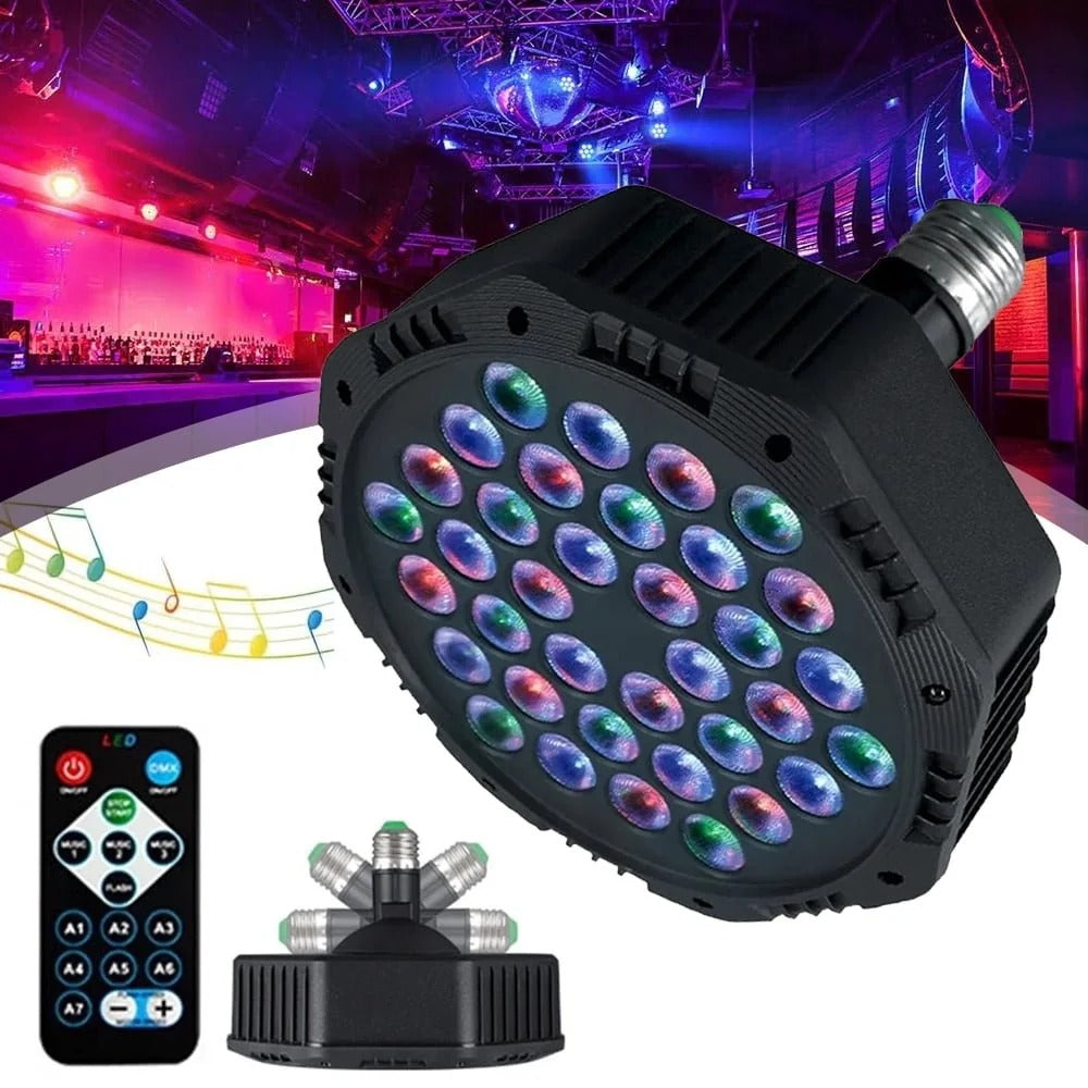 36-LED Multi-Function PAR Light with Remote Control
