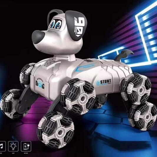 RC Stunt Robot Dog with 2.4GHz Remote & Mecanum Wheels