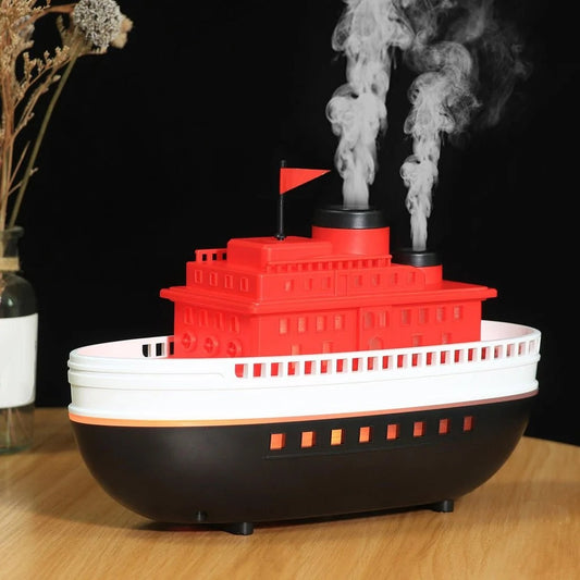 BOAT 300ML Ultrasonic Aroma Diffuser with Colorful LED Lights