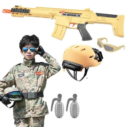 Police Pretend Play Toy Set for Kids with Helmet & Accessories
