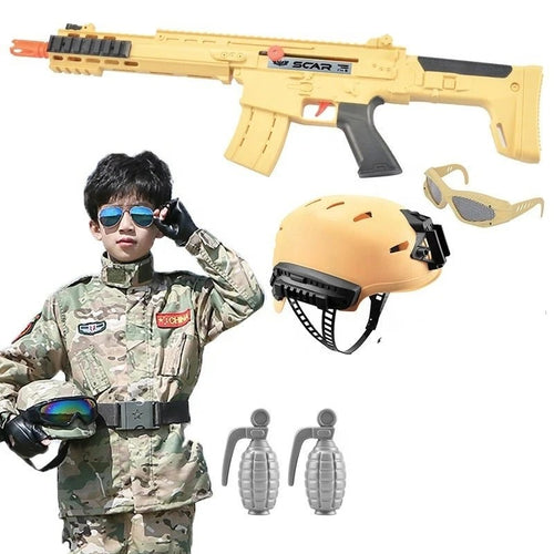 Police Pretend Play Toy Set for Kids with Helmet & Accessories
